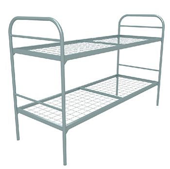 Кровать двухъярусная 90*190*160, серая